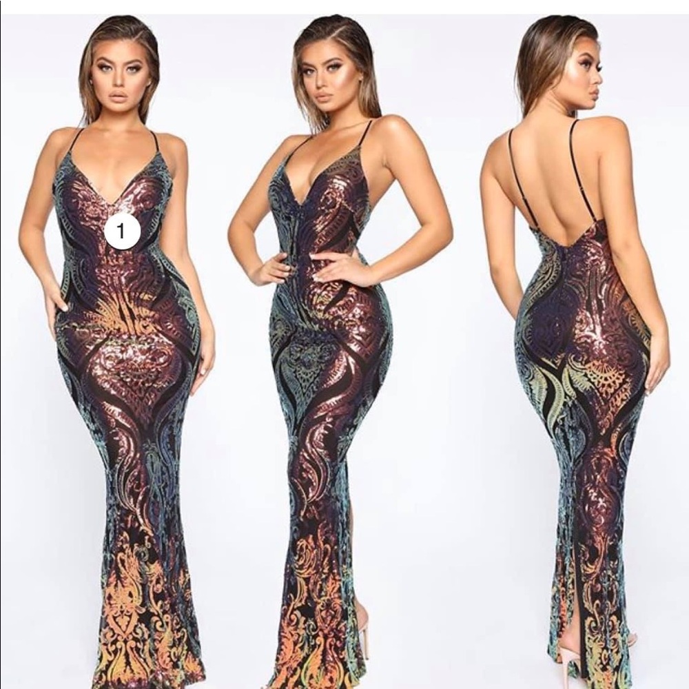 NEW Fashion Nova sequin dress